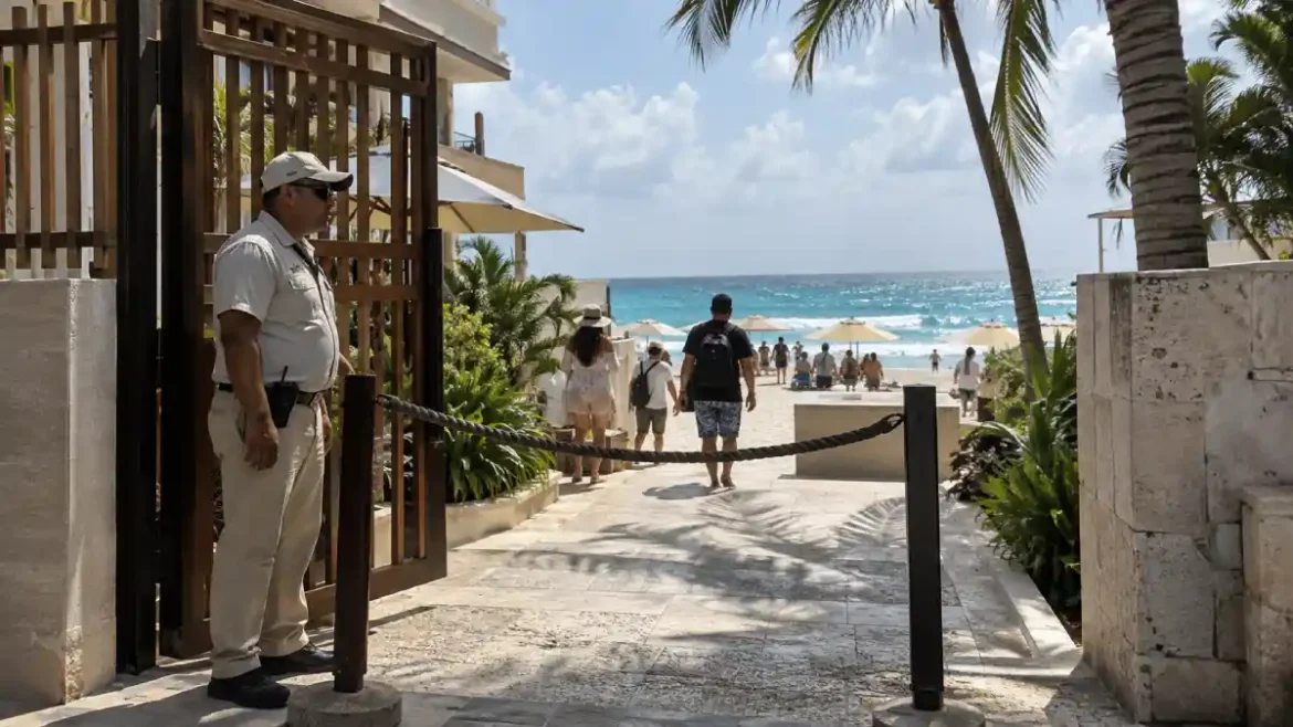 ¿Puede un hotel apropiarse de una playa y restringir el acceso al mar?