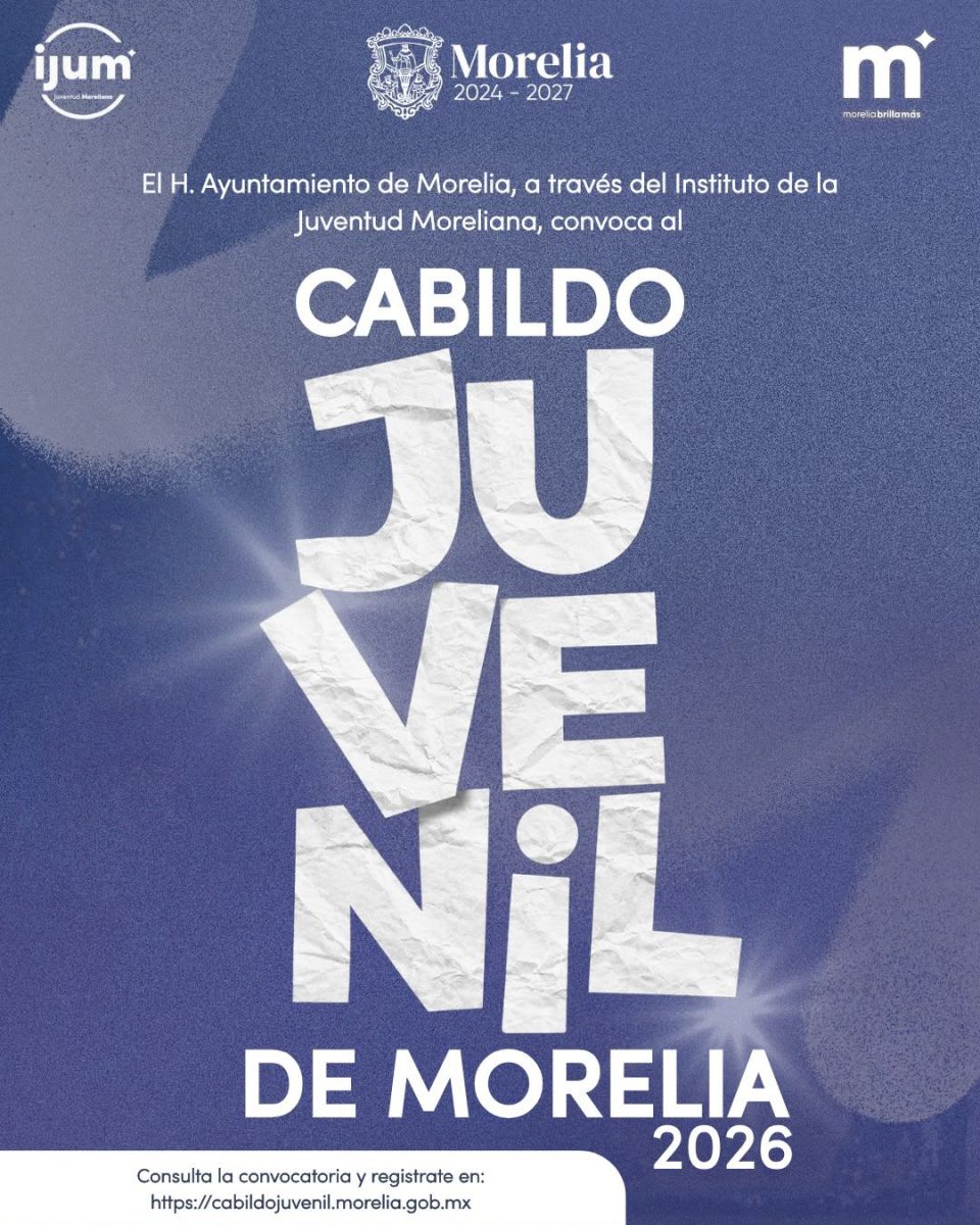 Gobierno de Morelia invita a convocatoria para integrar el Cabildo Juvenil 2026
