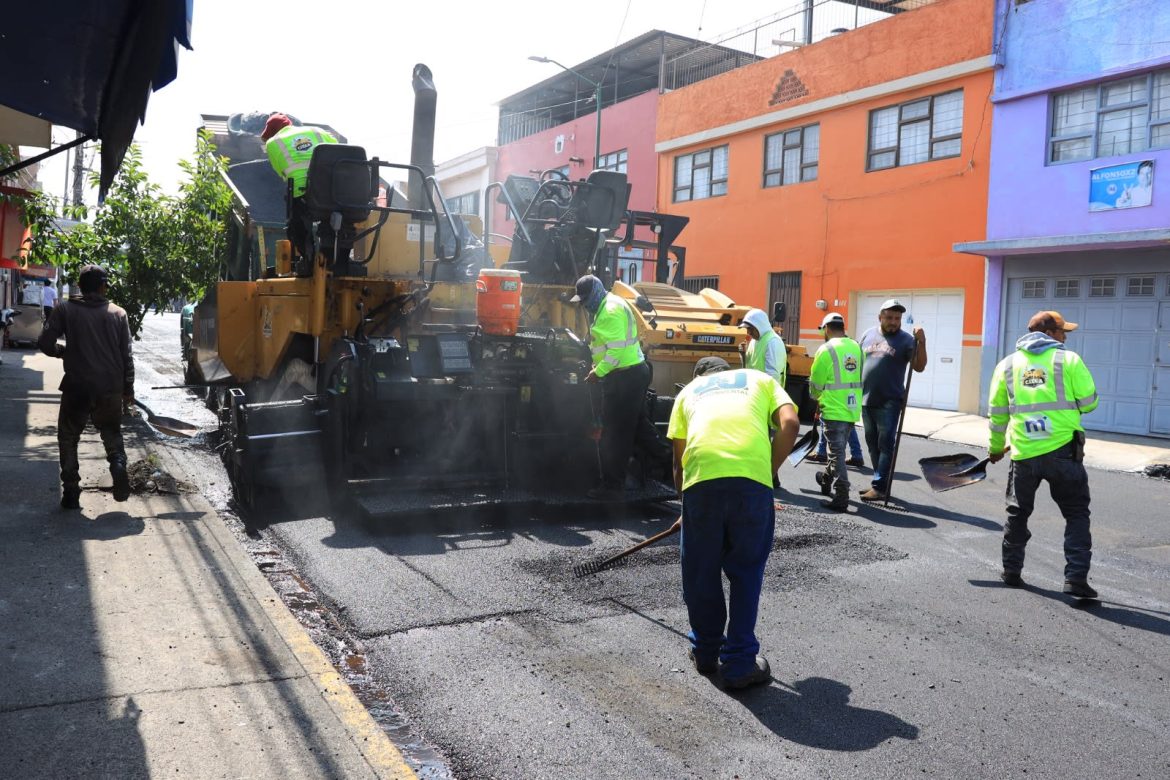 Gobierno de Morelia lleva a cabo programa de reencarpetamiento en distintos puntos de la ciudad